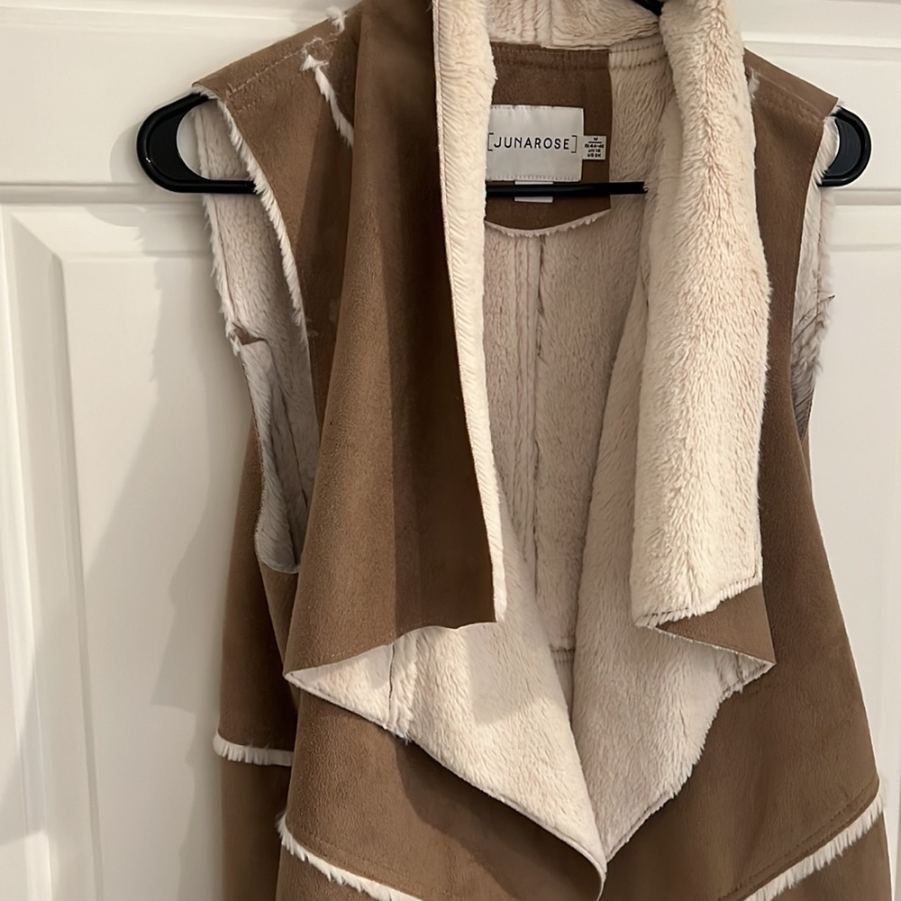 Suede & Sherpa vest